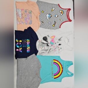 6 shirts bundle Girls Size 7-8